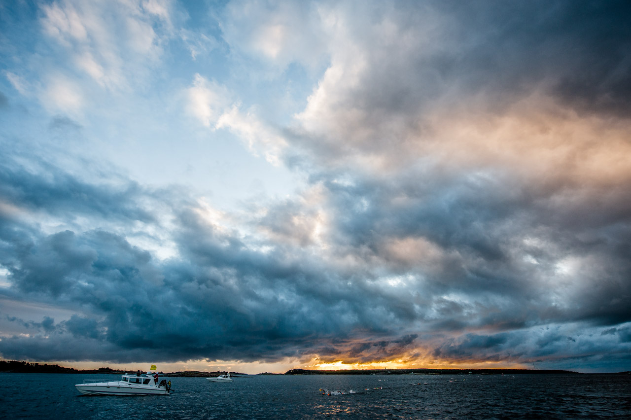 Dramatic clouds over ÖTILLÖ swimrun