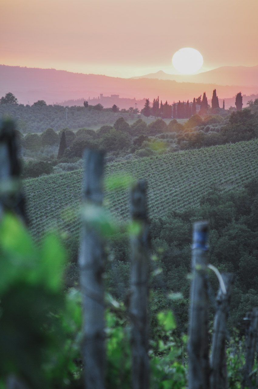 Sunset Tuscany Italy