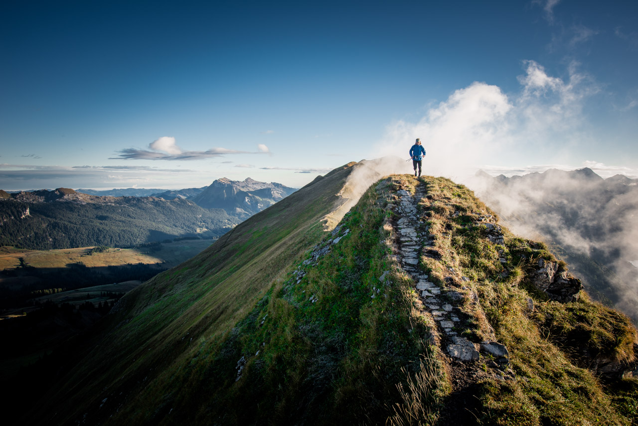 Trailrunning Hardergrat Ridge Swiss Alps